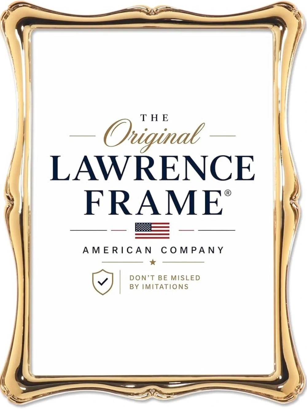 Lawrence Frames Metal Frame Romance Gold 5x7